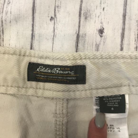 Eddie Bauer Cream Corduroy Pants - Picture 5 of 5